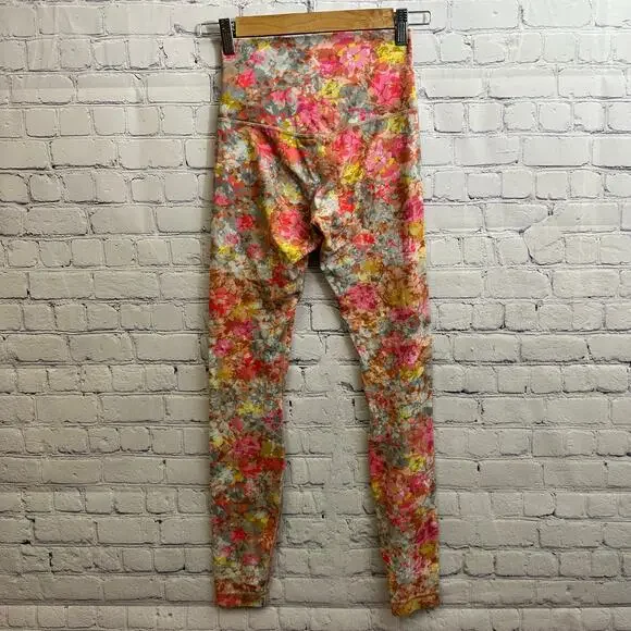 Lululemon Align Highrise Pant 25" Inflorescence Floral Leggings Yoga Nulu Size 4 - Picture 4 of 8